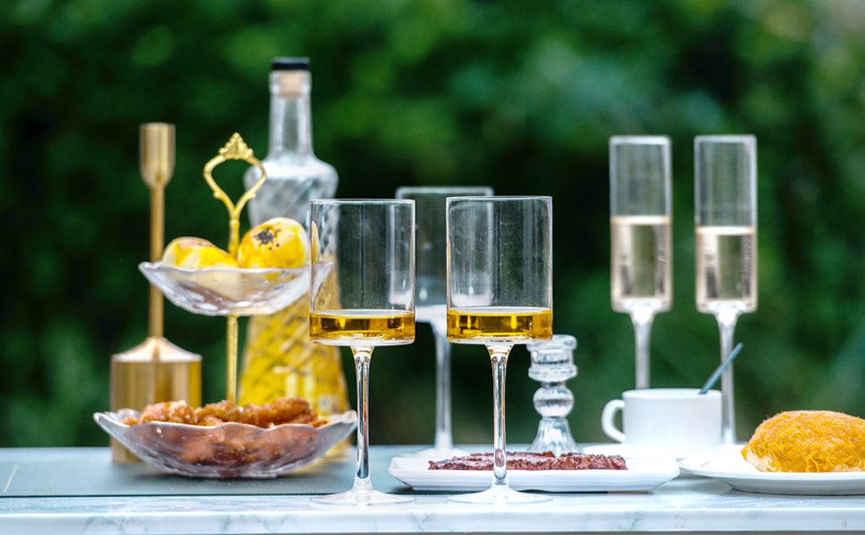 Wine Glasses Thin Rim,Long Stem,Perfect for Red or White, Daily Use,Unique Wedding or Birthday Gift