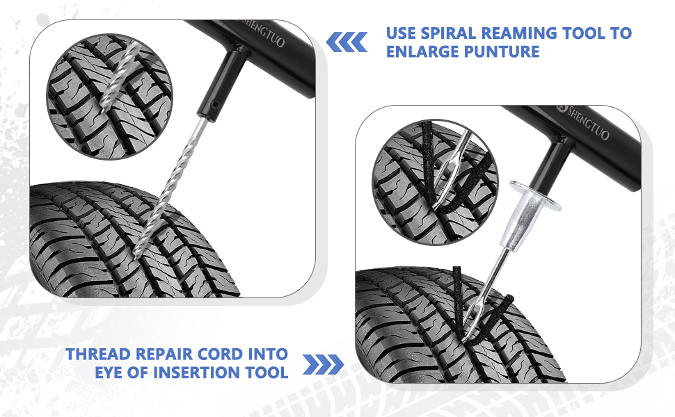 Tire Repair Kit 62PCS