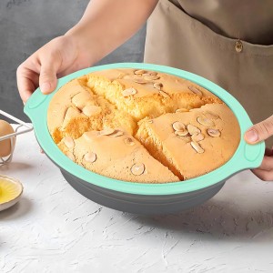 Non-Stick Silicone Bakeware Set with Cake Pan, Brownie Pan, Loaf Pan, Muffin Mold