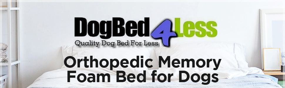Orthopedic Waterproof Memory Foam Dog Bed Pet Mattress for Small Medium to Extra Large Dog and Crate