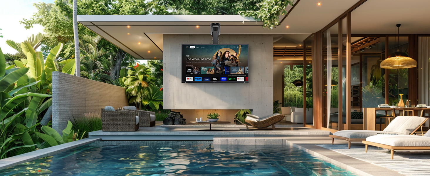 sylvox partial sun electric tv mount