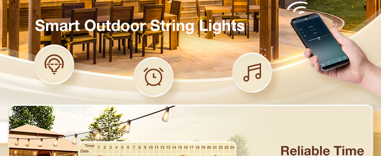 outdoor string lights