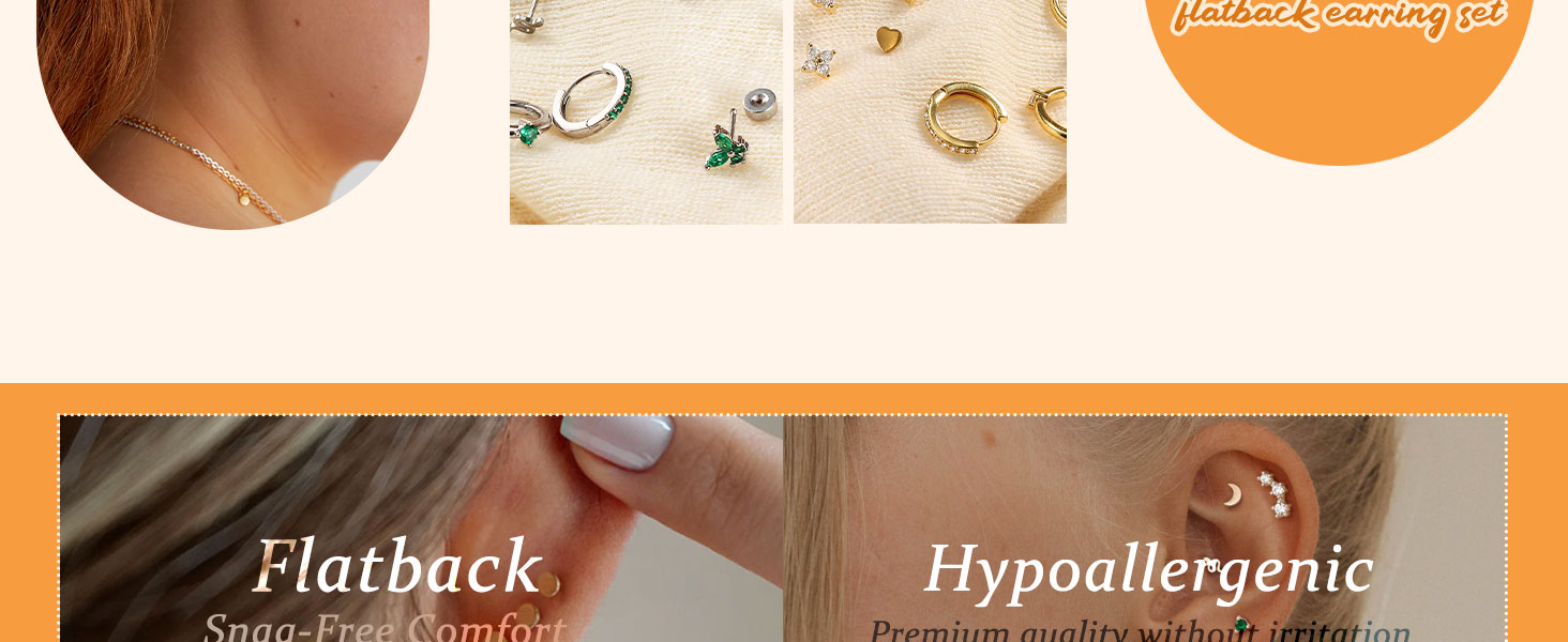 Hypoallergenic Surgical Steel Earrings for Sensitive Ears