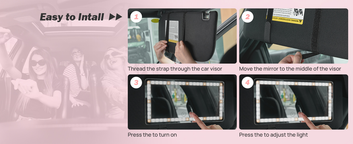 Car Sun Visor Vanity Mirror