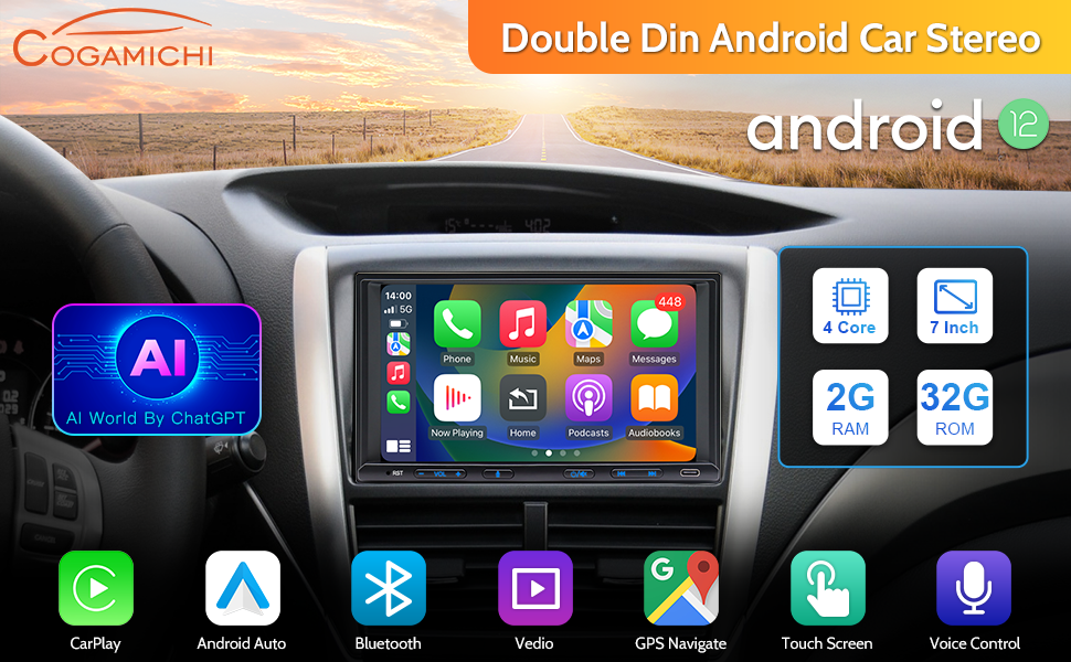 double din apple carplay