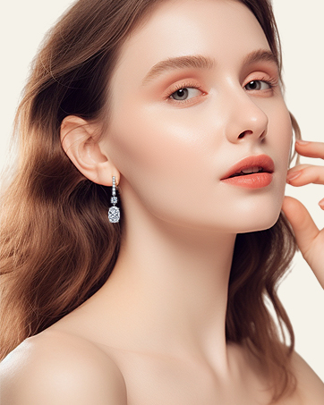diamond drop earrings