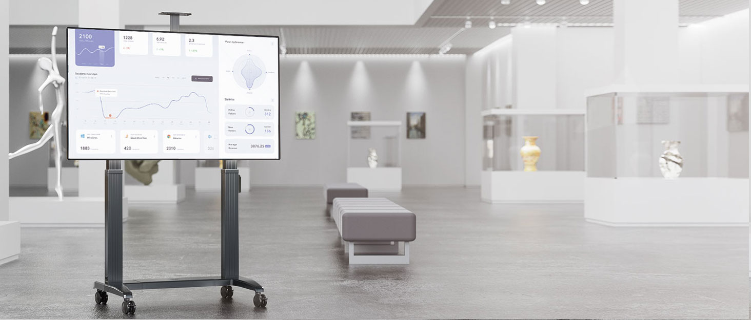 Motorized TV Cart