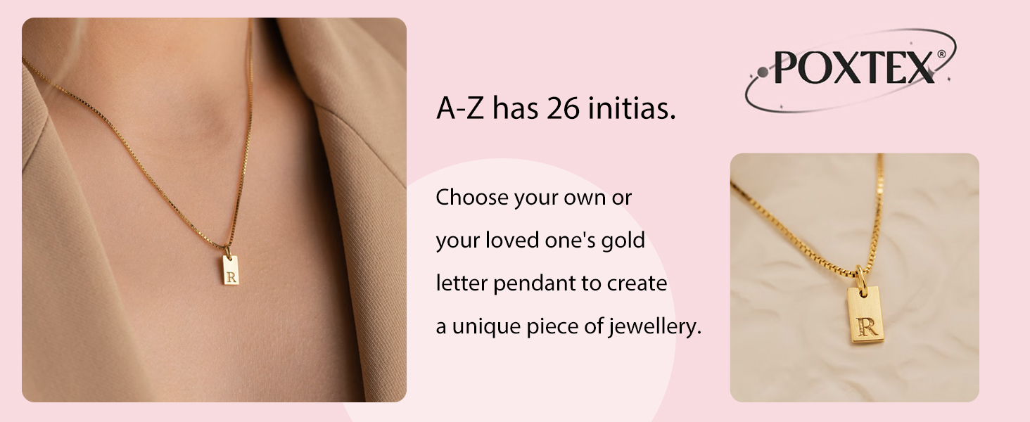 Gold Letter R Necklace