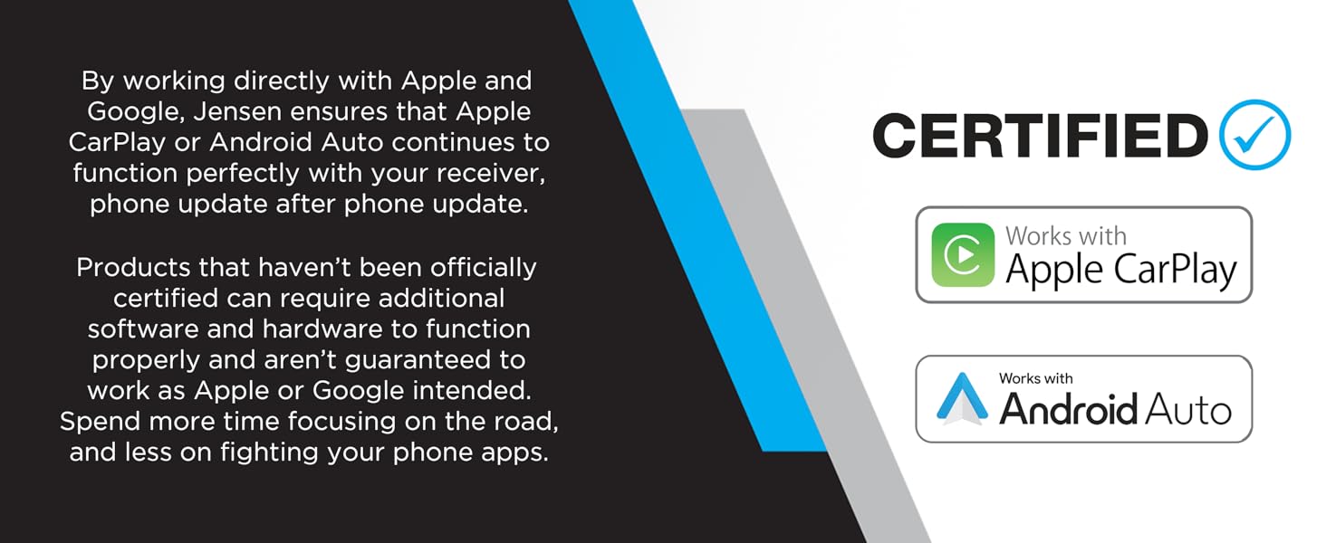 Apple CarPlay Android Auto Certified