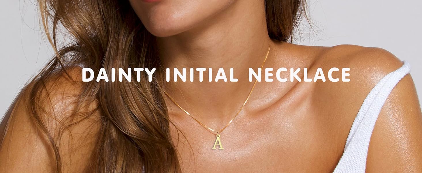 GOLD INITIAL NECKLACE