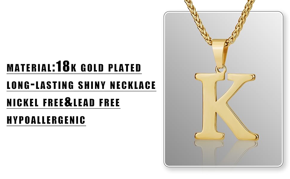 Initial Necklace for boy