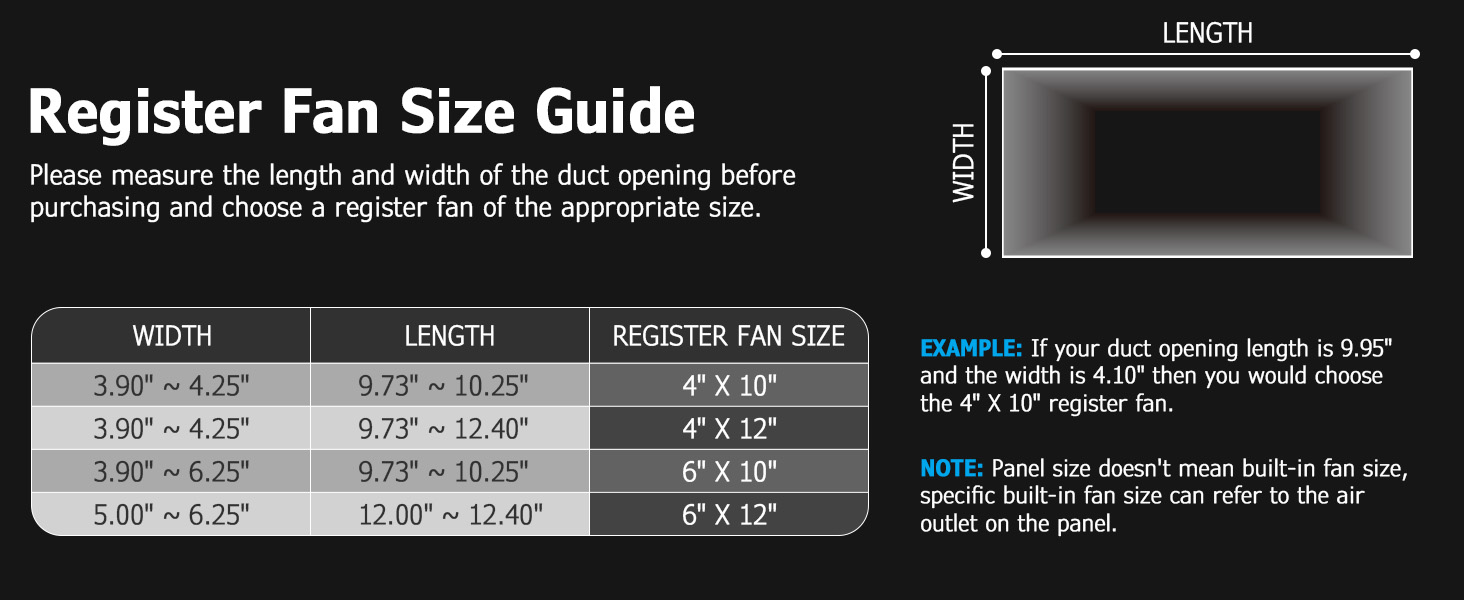 ATOM NEXUS Register Booster Fan
