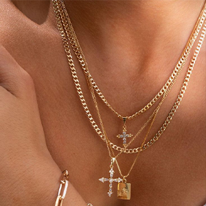 Mens  Silver Chain Silver Chain for Men Mens Chian Necklace Stainless Steel Cuban Link Chain
