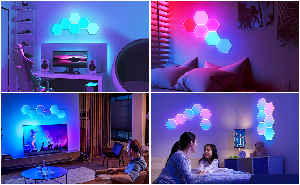 hexagon led lights