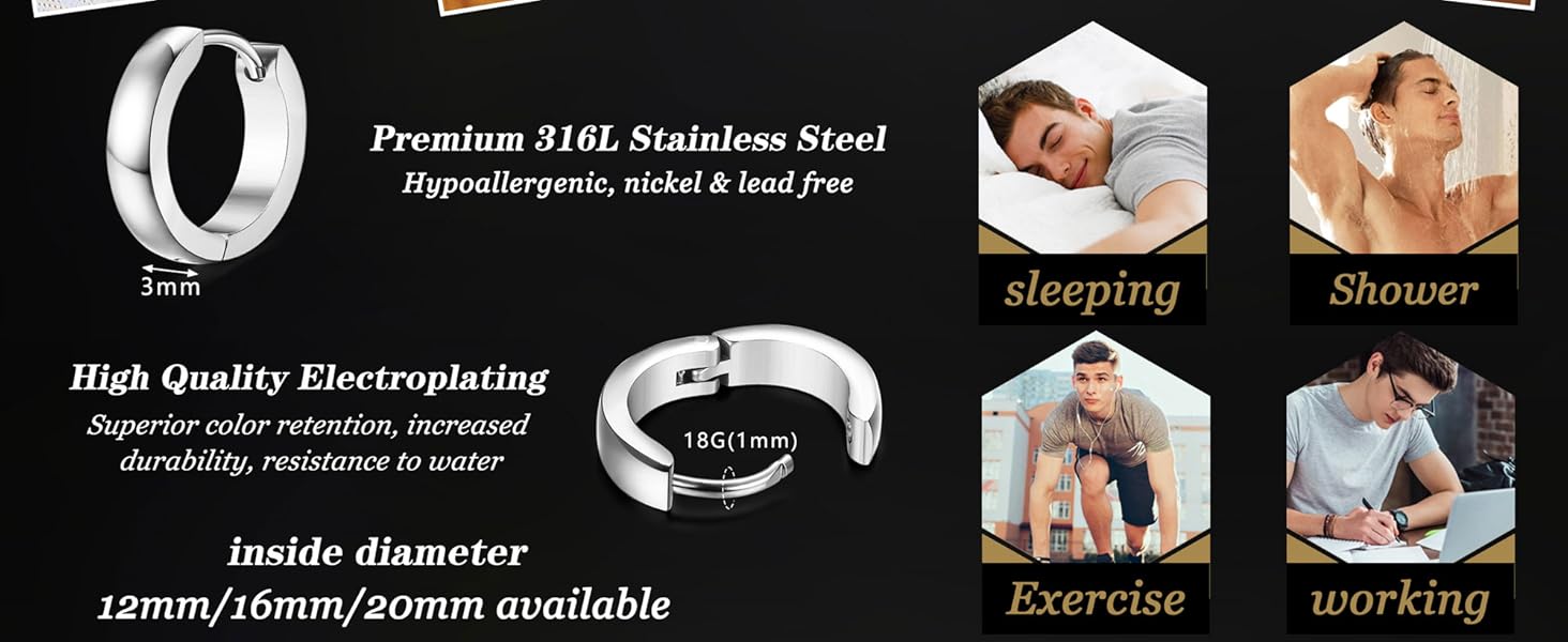 hoop earrings small hoop earrings for men