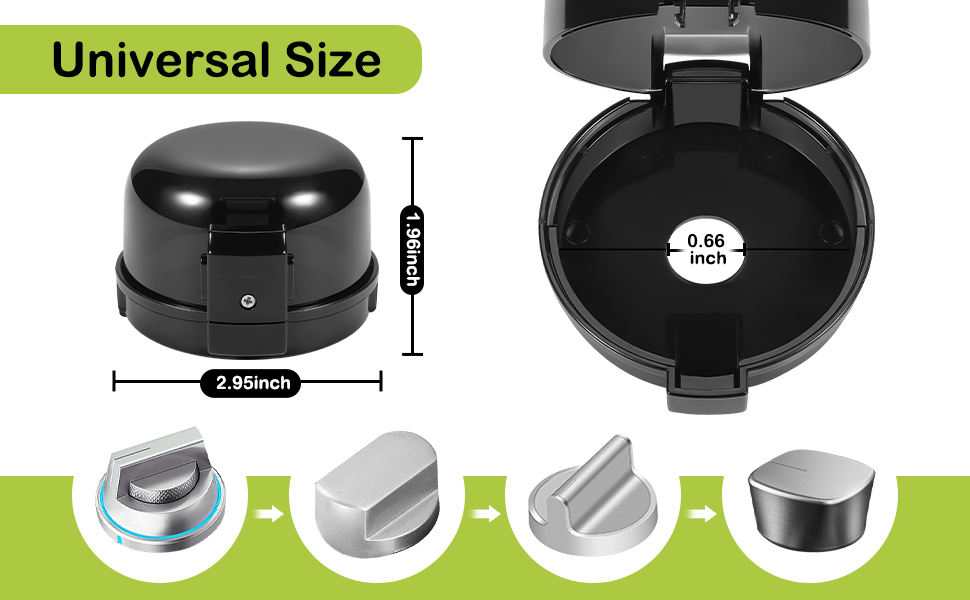 Stove Knob Safety Covers Single Ear 4
