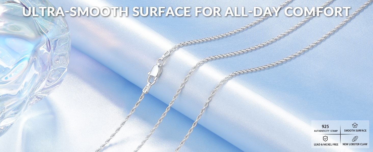silver chain silver chain for women sterling silver chain necklace chain