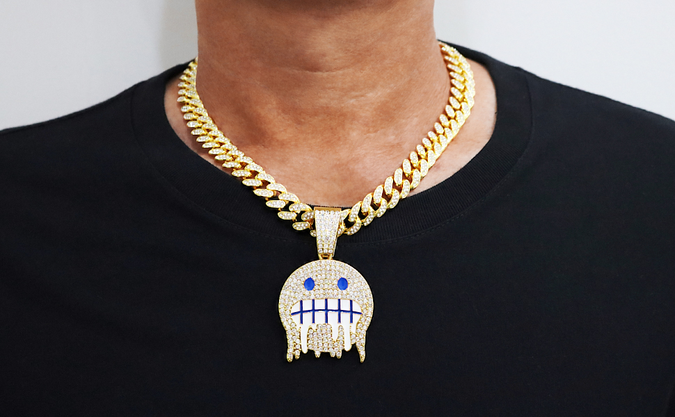 iced out chain with pendant