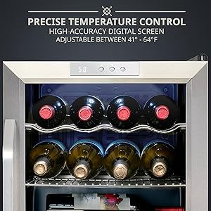 Ivation wine cooler easy digital control