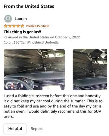car sunshade