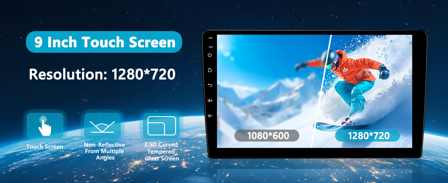 9 inch Touchscreen