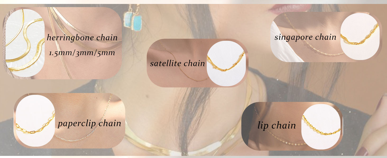 Gold Chain Necklace for Women Trendy