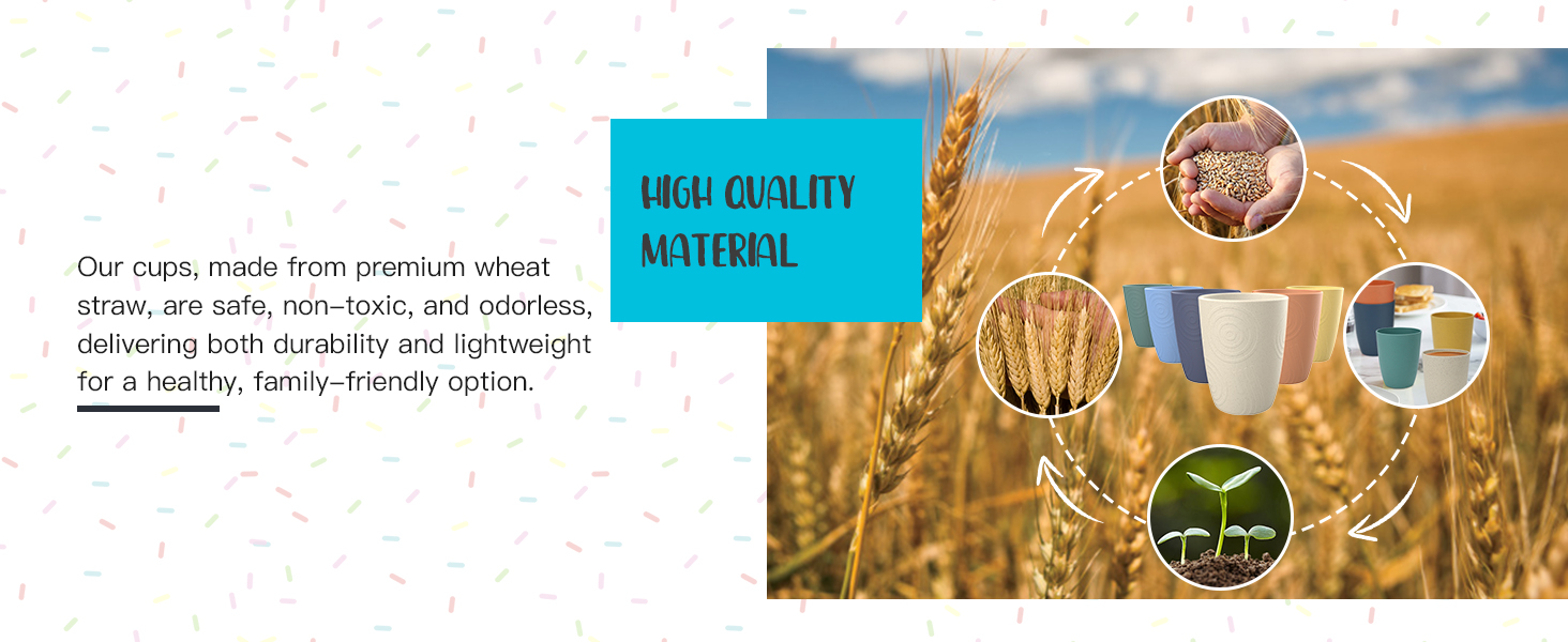 wheat straw cups cups set cups for dormitory cups for dorm kitchen essentials for first apartment