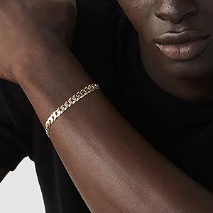 Cuban bracelet 7mm 18K