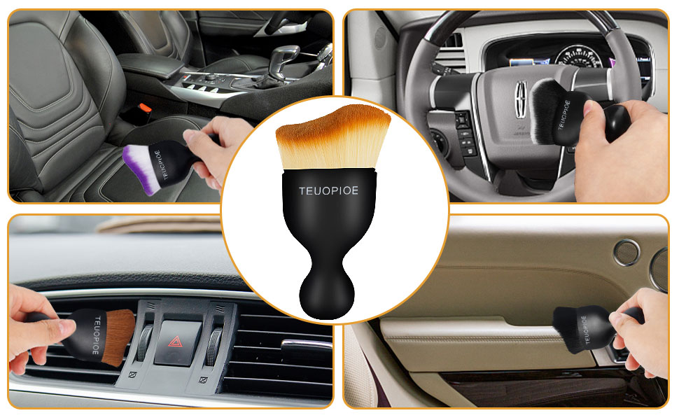 The auto detailing brushes is perfect for cleaning car's interior