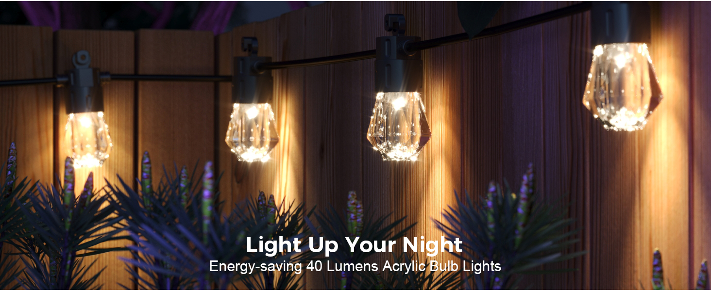 bright LED outdoor string lights