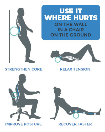 physic rollre cracking chiropractic align rolling exercising material comfortable strechers
