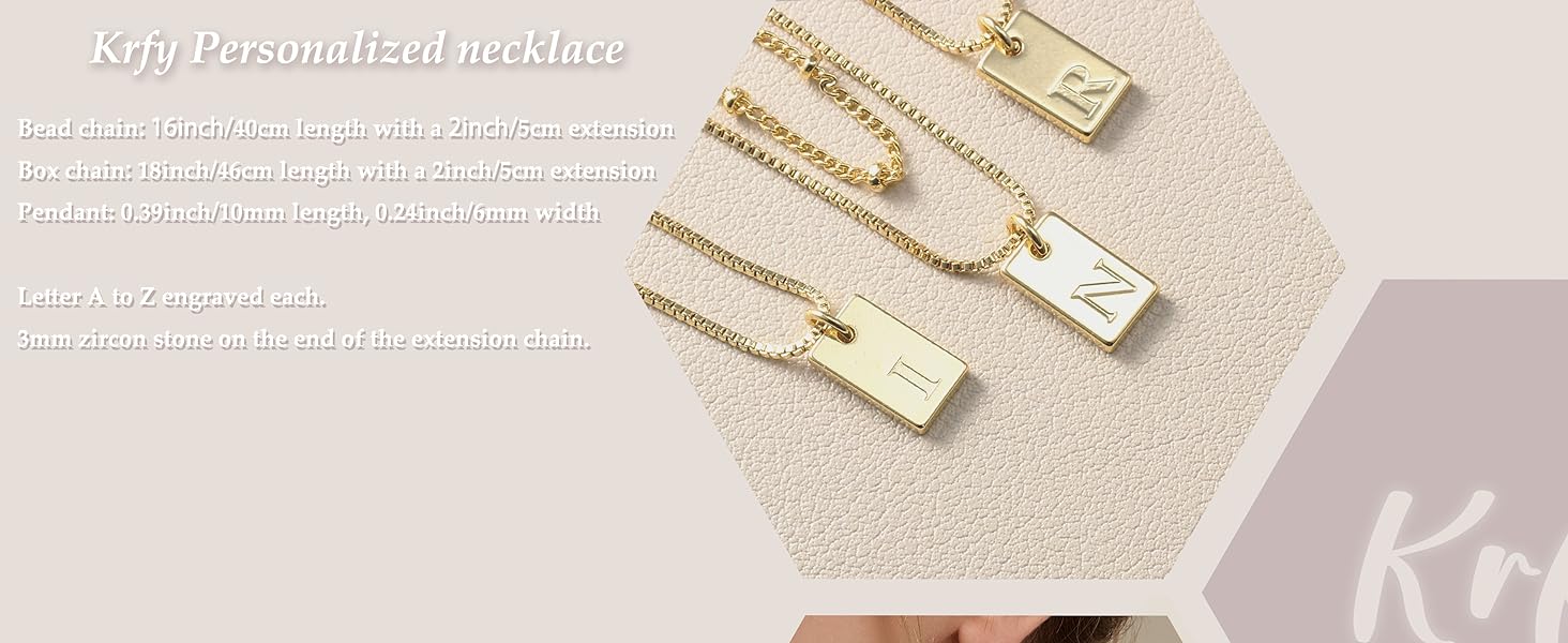 Gold Initial Necklace