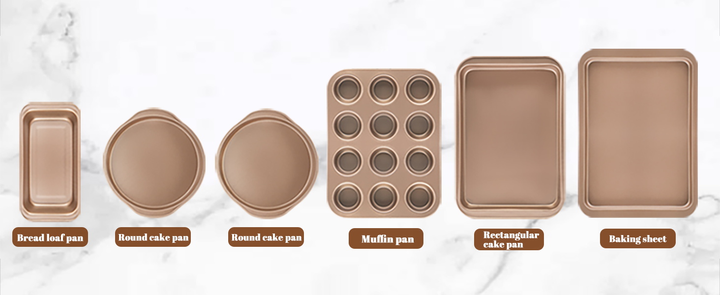 6 piece bakeware set