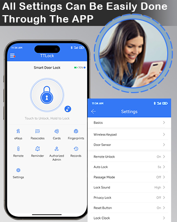 Fingerprint Door Lock with Keypad
