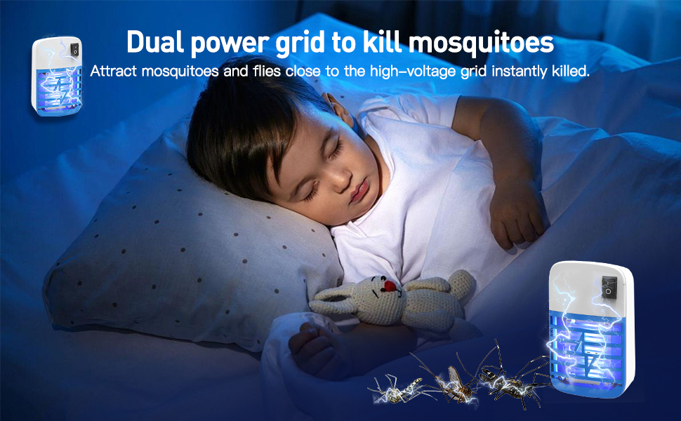 Dual power grid to kill mosquitoes