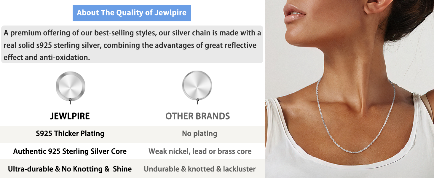 silver chain silver chain for women sterling silver chain necklace chain