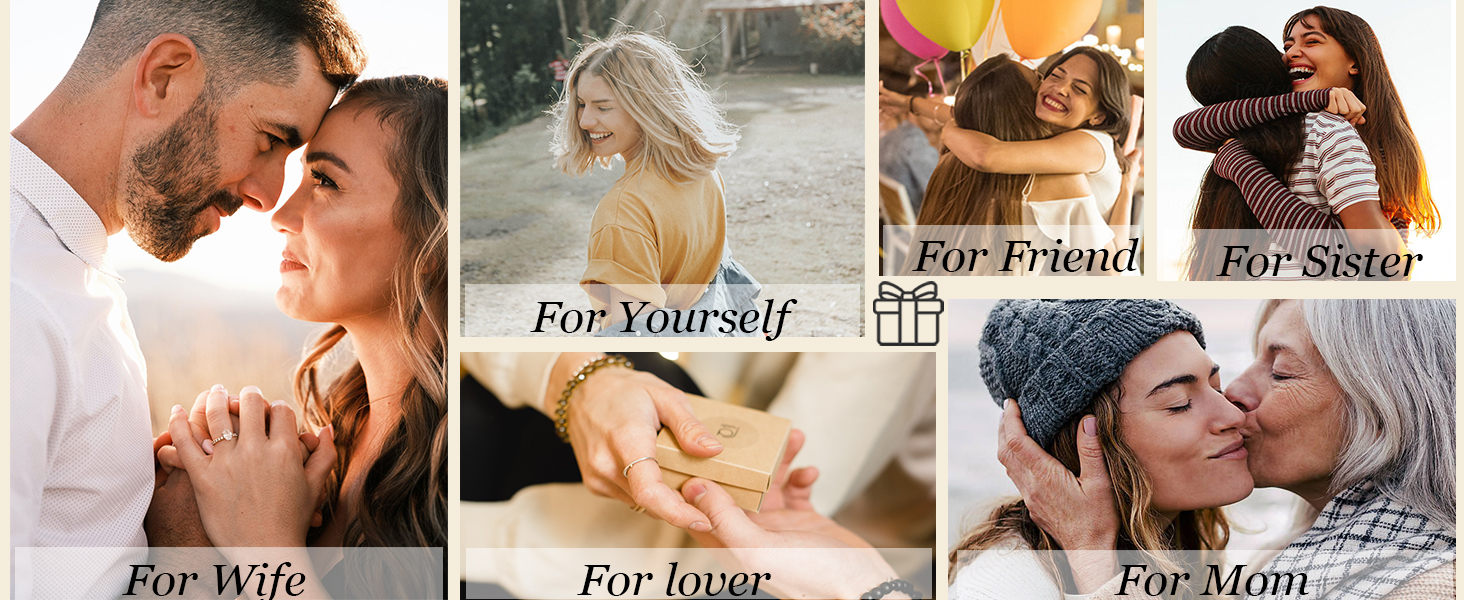 Perfact Rings Set for Women: Unique gold plated rings for women comes in a delicate box.