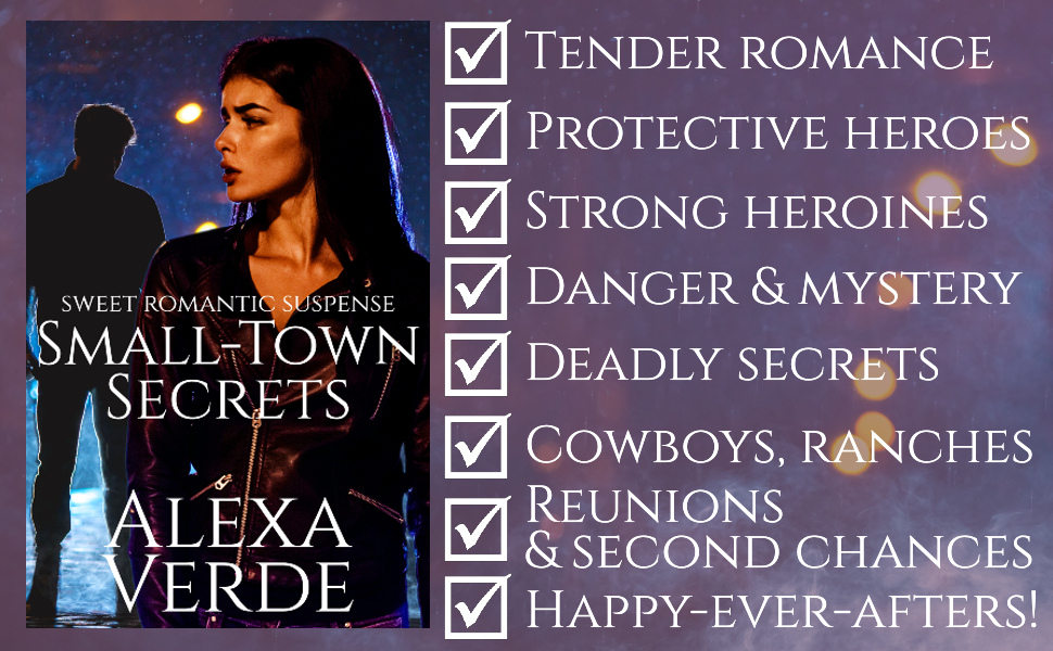 Cover image for Small-Town Secrets ten-book Christian romantic suspense set by Alexa Verde