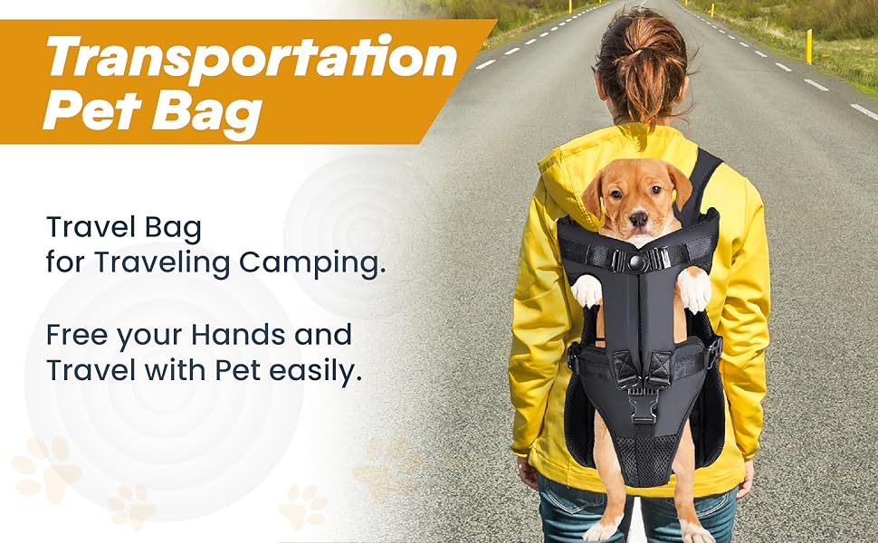 Dog Front Carrier for Hiking, Cycling