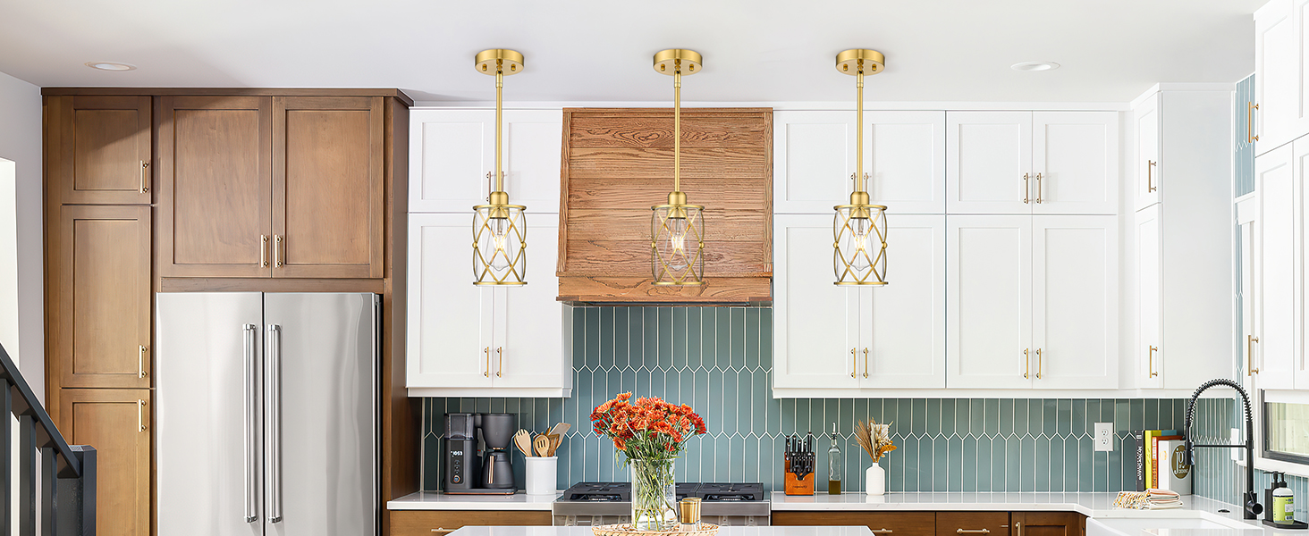 gold pendant lights