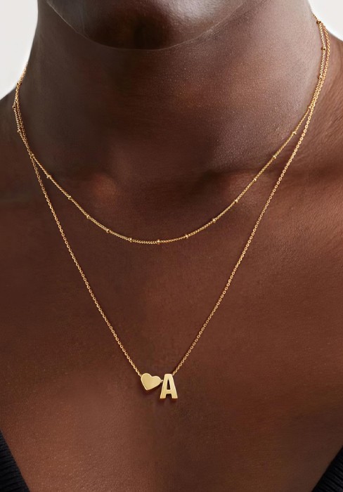krfy initial neckalces for women