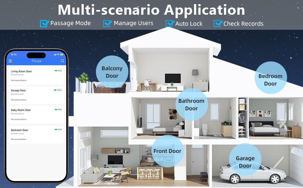  smart door lock for front door