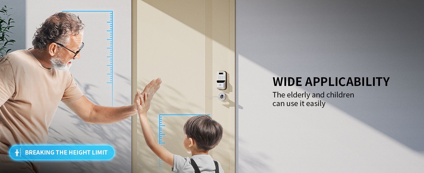 Palm Recognition Keyless-Entry Keypad Smart Lock