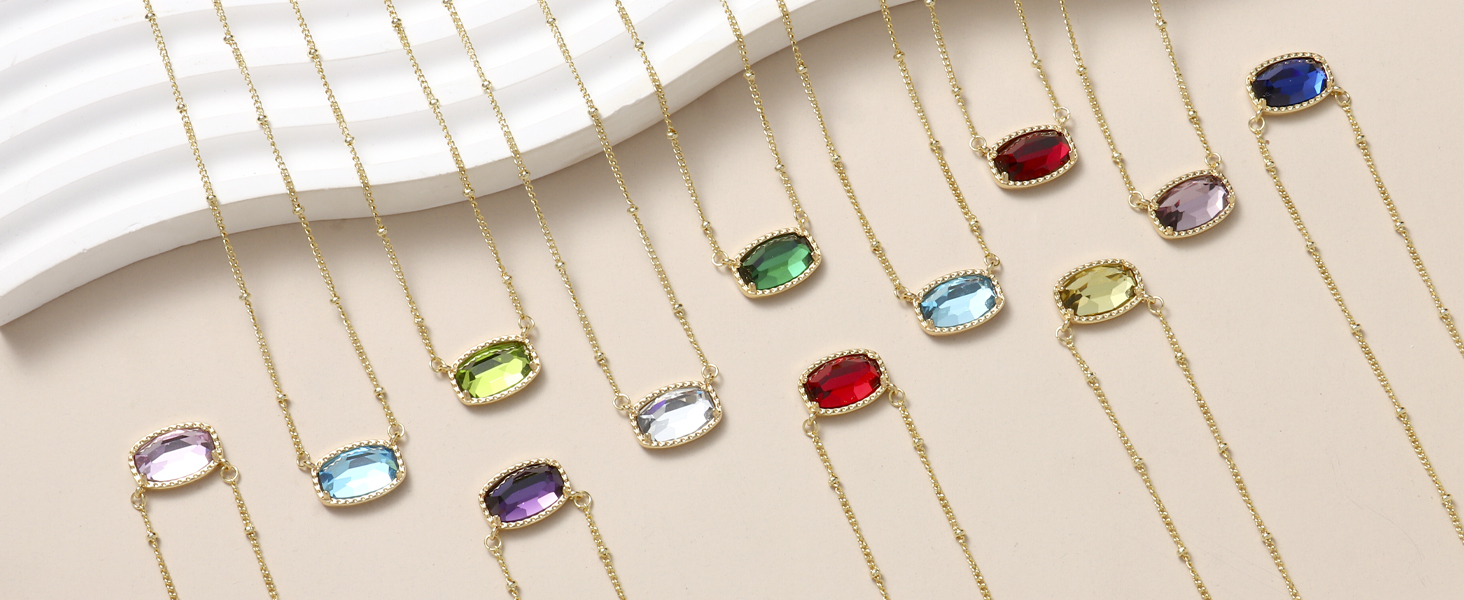 Birthstone Necklace for Women