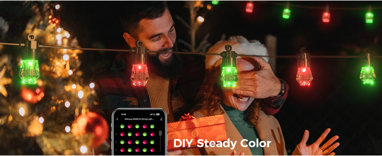 color outdoor string lights