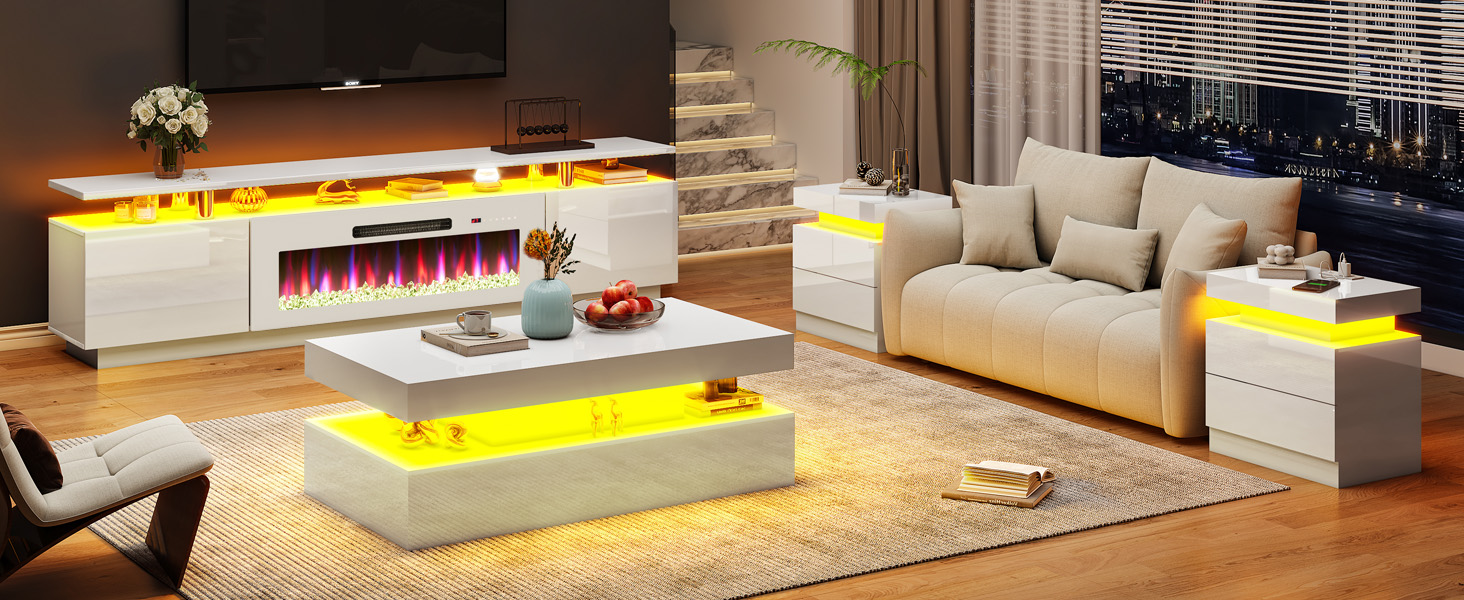 fireplace tv stand