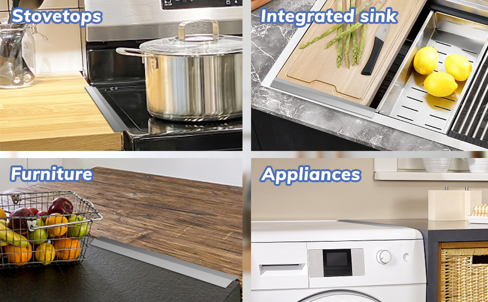 Stove Gap Covers Stainless Steel
