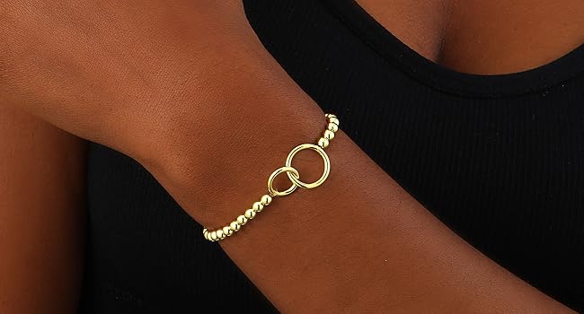 gold bead bracelet