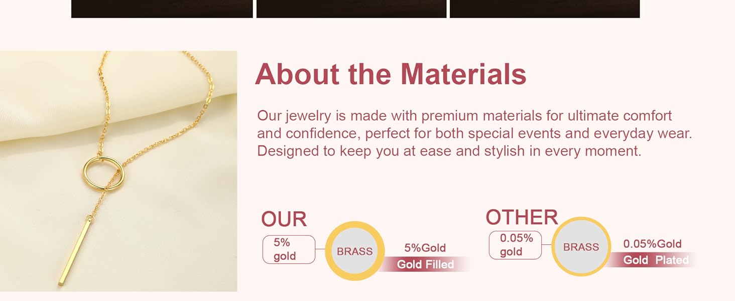 long gold necklace for women