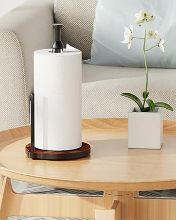 black paper towel holder